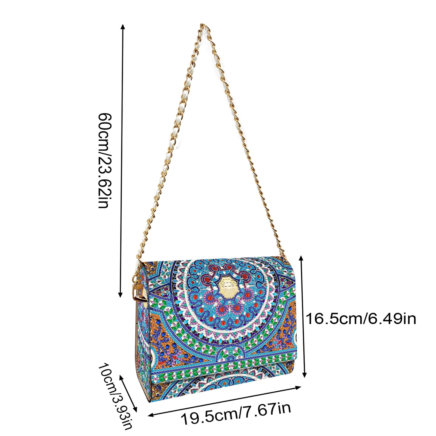 DIY Diamond Art Wooden Coin Pouch 5D Diamond Painting Crystal Rhinestone Purse