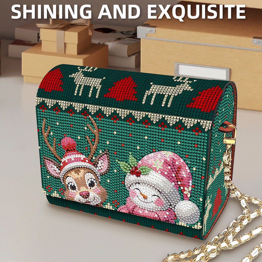 DIY Diamond Art Wooden Coin Pouch 5D Diamond Painting Crystal Rhinestone Purse