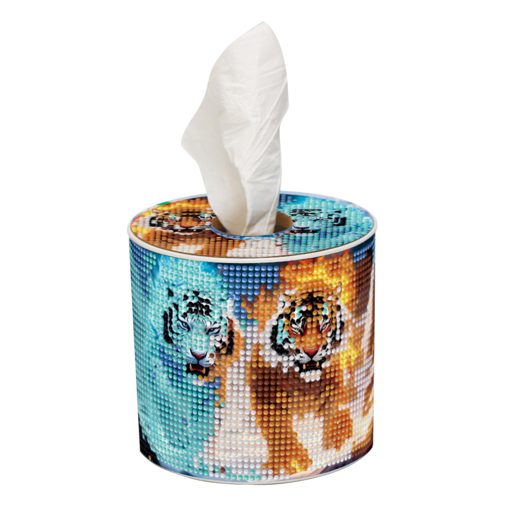 DIY Diamond Painting Handmade Tissue Holder Rhinestones Decorative Tissue Box