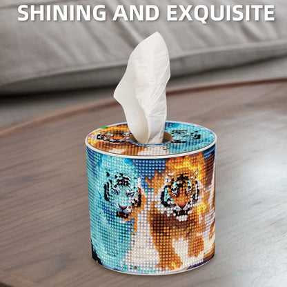 DIY Diamond Painting Handmade Tissue Holder Rhinestones Decorative Tissue Box