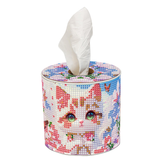 DIY Diamond Painting Handmade Tissue Holder Rhinestones Decorative Tissue Box