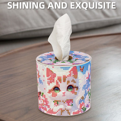 DIY Diamond Painting Handmade Tissue Holder Rhinestones Decorative Tissue Box