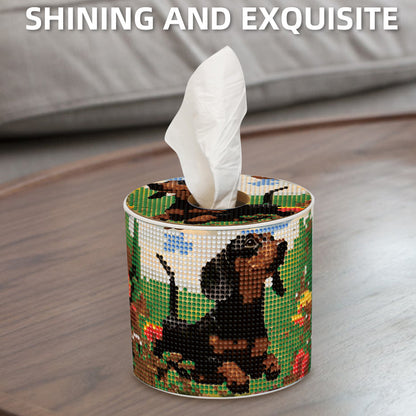 DIY Diamond Painting Handmade Tissue Holder Rhinestones Decorative Tissue Box