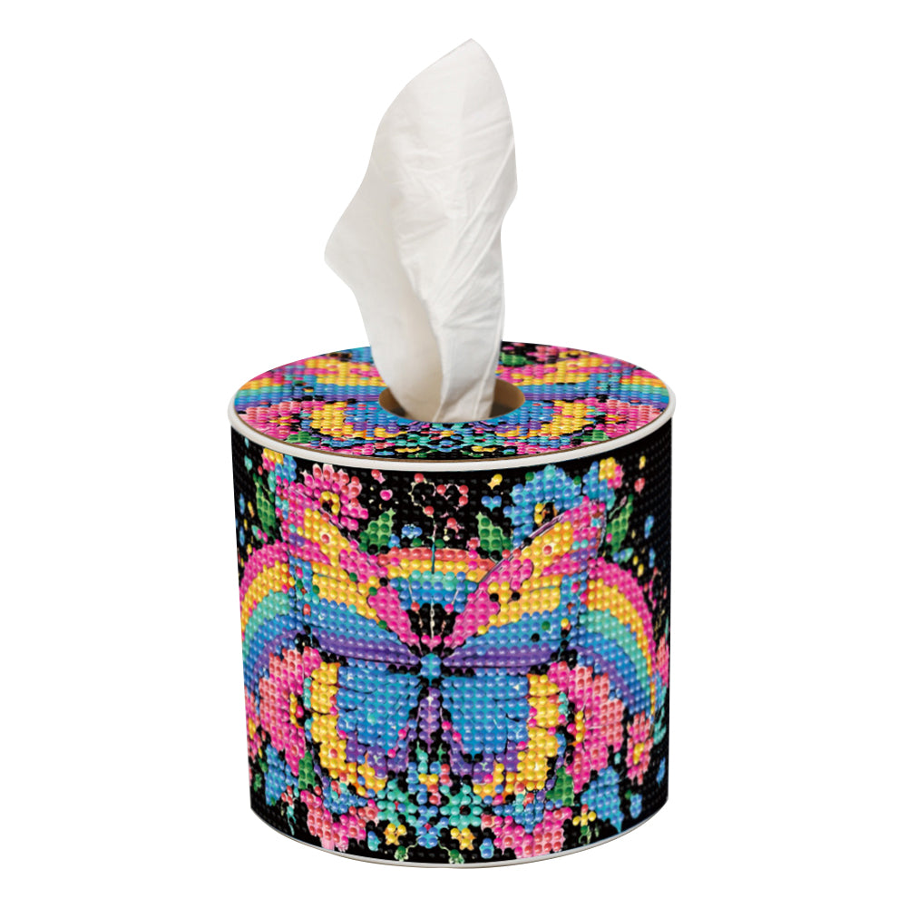 DIY Diamond Painting Handmade Tissue Holder Rhinestones Decorative Tissue Box