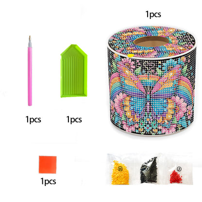 DIY Diamond Painting Handmade Tissue Holder Rhinestones Decorative Tissue Box