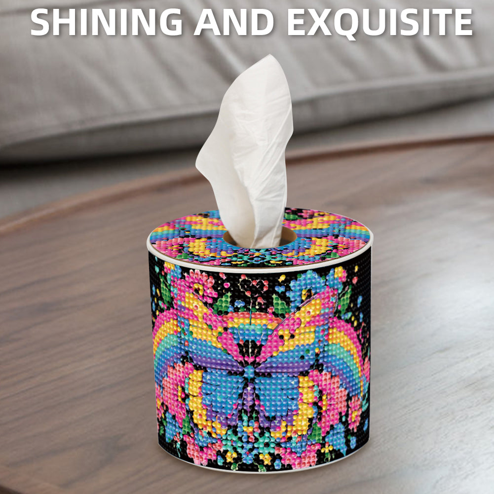 DIY Diamond Painting Handmade Tissue Holder Rhinestones Decorative Tissue Box