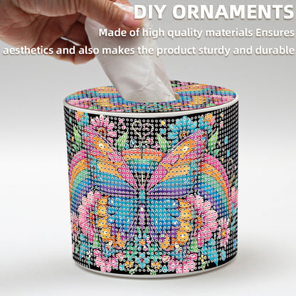 DIY Diamond Painting Handmade Tissue Holder Rhinestones Decorative Tissue Box