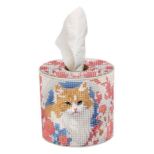 DIY Diamond Painting Handmade Tissue Holder Rhinestones Decorative Tissue Box