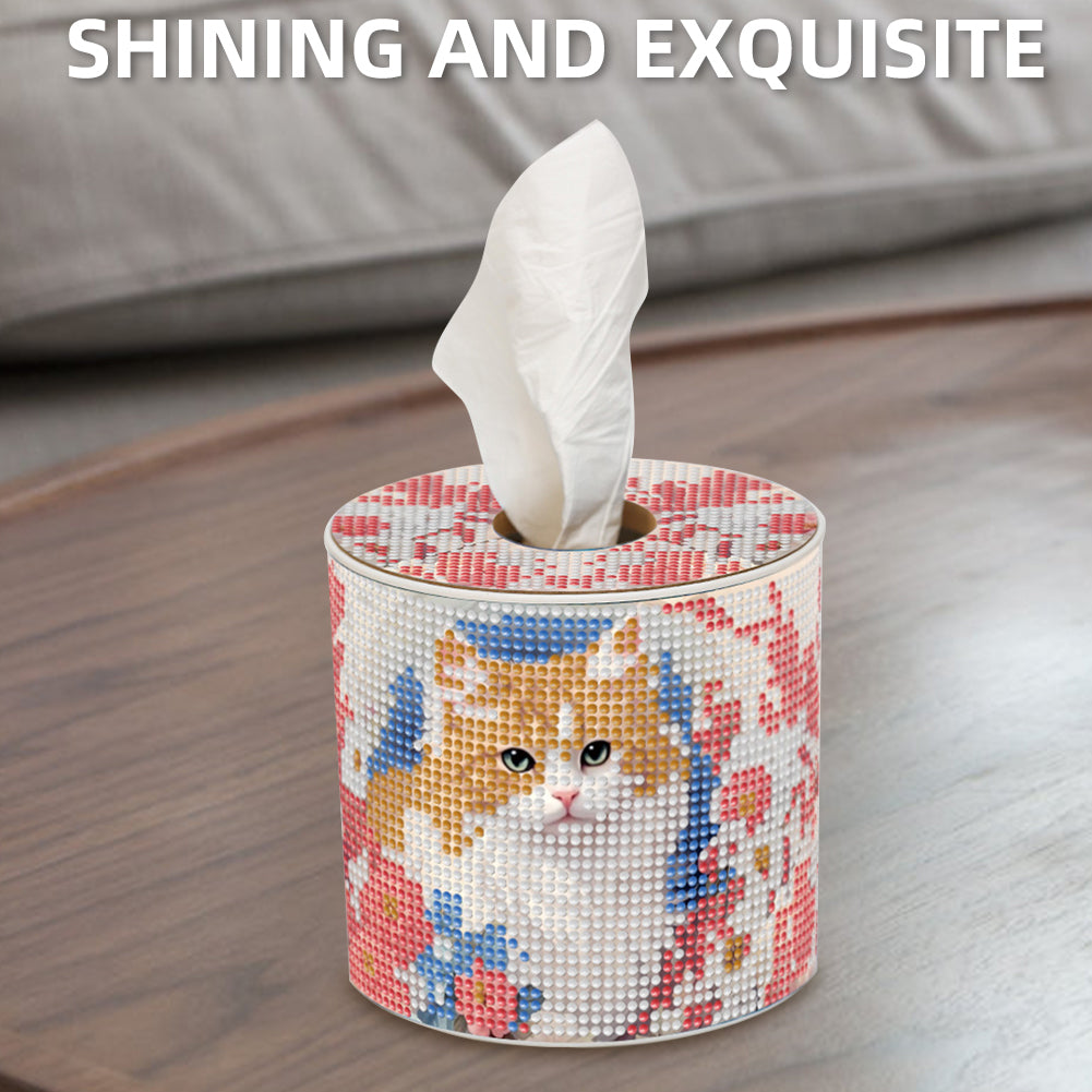 DIY Diamond Painting Handmade Tissue Holder Rhinestones Decorative Tissue Box