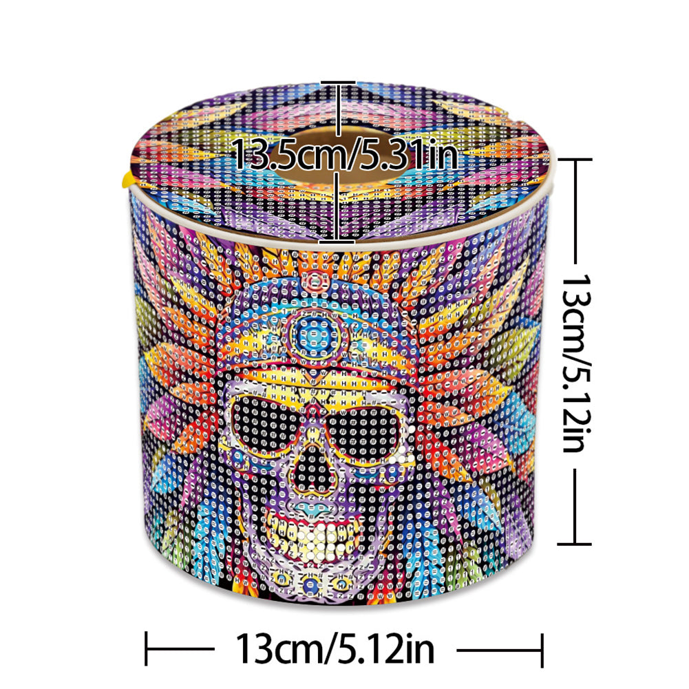 DIY Diamond Painting Handmade Tissue Holder Rhinestones Decorative Tissue Box