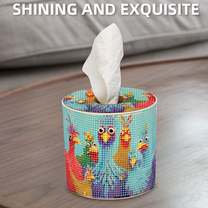 DIY Diamond Painting Handmade Tissue Holder Rhinestones Decorative Tissue Box