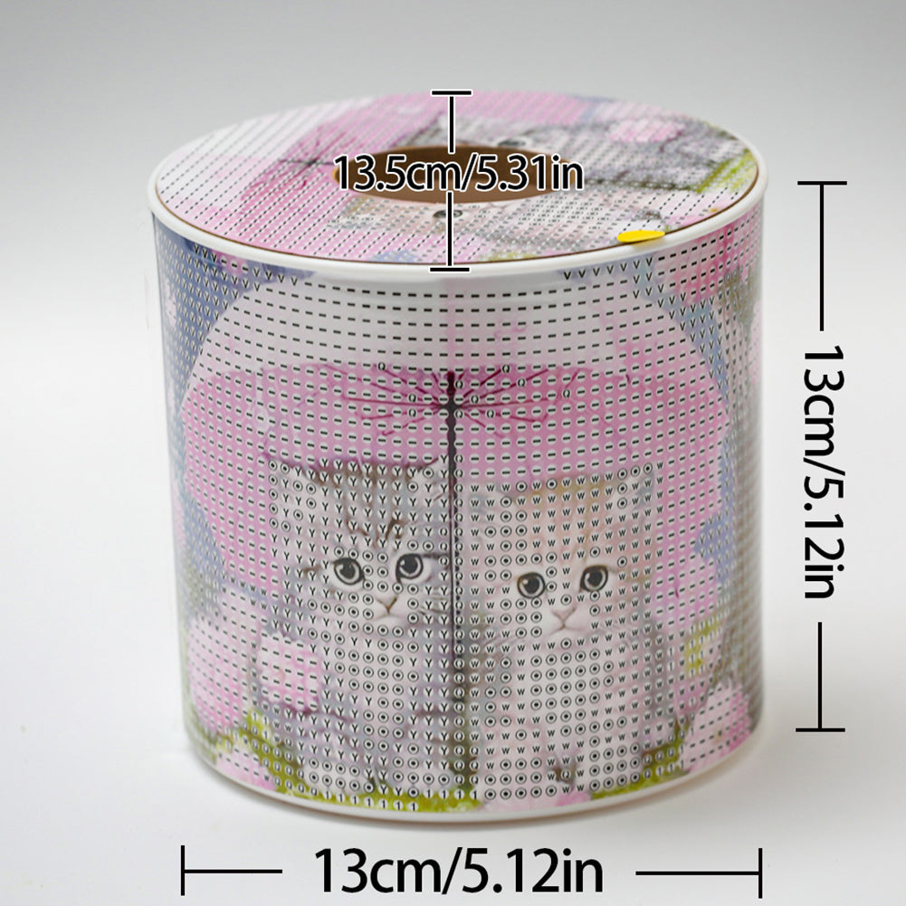 DIY Diamond Painting Handmade Tissue Holder Rhinestones Decorative Tissue Box