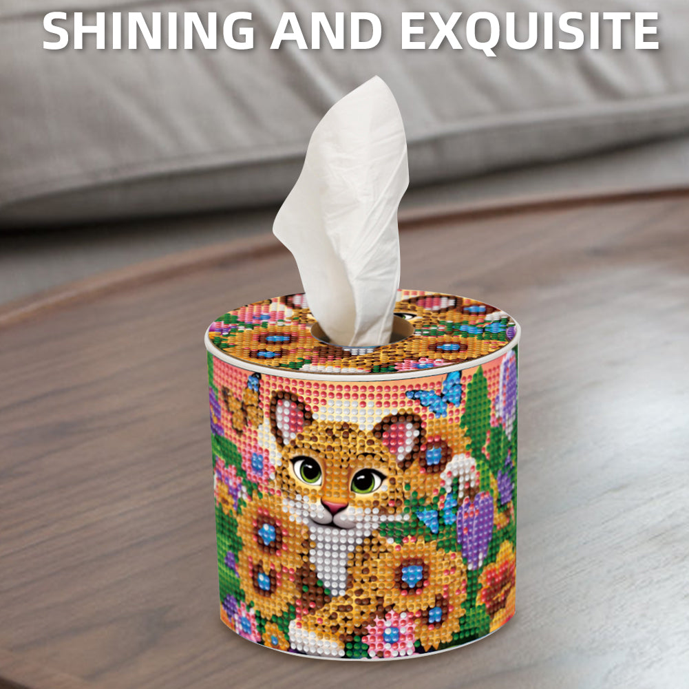 DIY Diamond Painting Handmade Tissue Holder Rhinestones Decorative Tissue Box
