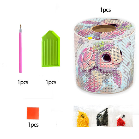 DIY Diamond Painting Handmade Tissue Holder Rhinestones Decorative Tissue Box