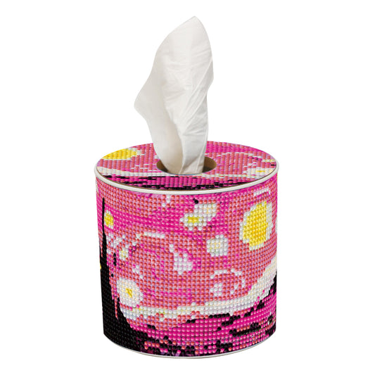 DIY Diamond Painting Handmade Tissue Holder Rhinestones Decorative Tissue Box