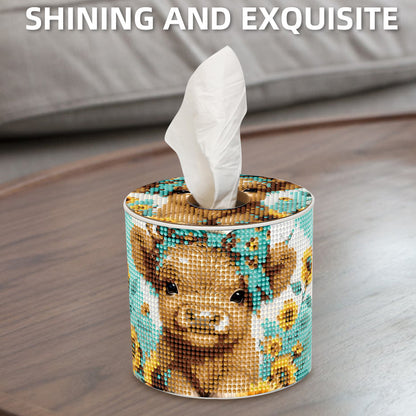 Yak DIY Diamond Painting Handmade Tissue Holder Rhinestones Crystal Tissue Box