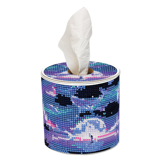 Whale DIY Diamond Painting Handmade Tissue Holder Rhinestones Crystal Tissue Box