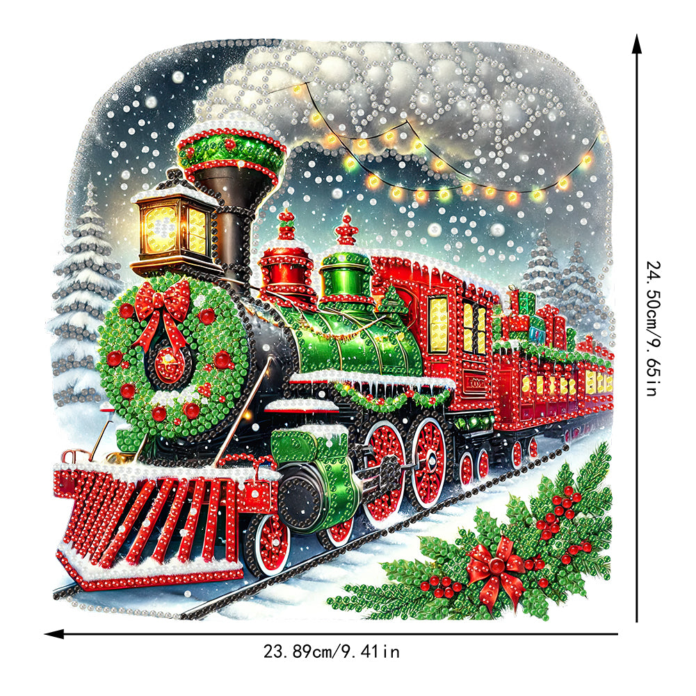 2D Flat Print Xmas DIY Acrylic Desktop Diamond Art Kits Bedroom Table Decoration