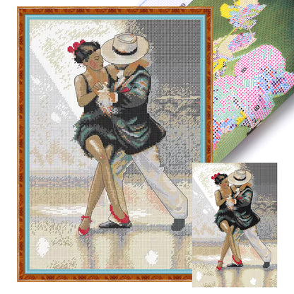 Dance With Couples - 14CT Stamped Cross Stitch 30*43CM (Joy Sunday)