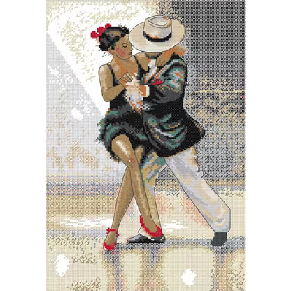 Dance With Couples - 14CT Stamped Cross Stitch 30*43CM (Joy Sunday)