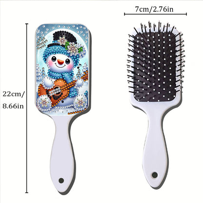 2pcs Crystal Diamond Hair Brush DIY Craft Supplies Crystal Air Cushion for Women