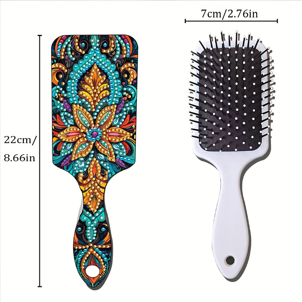 2pcs Crystal Diamond Hair Brush DIY Craft Supplies Crystal Air Cushion for Women