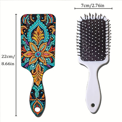 2pcs Crystal Diamond Hair Brush DIY Craft Supplies Crystal Air Cushion for Women