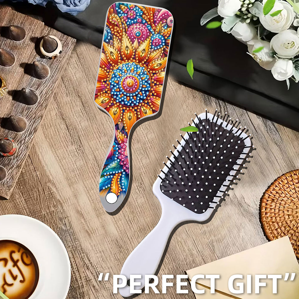 2pcs Crystal Diamond Hair Brush DIY Craft Supplies Crystal Air Cushion for Women