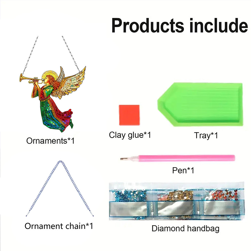 2D Flat DIY Diamond Art Pendant Diamond Painting Set Home Wall Decoration Crafts