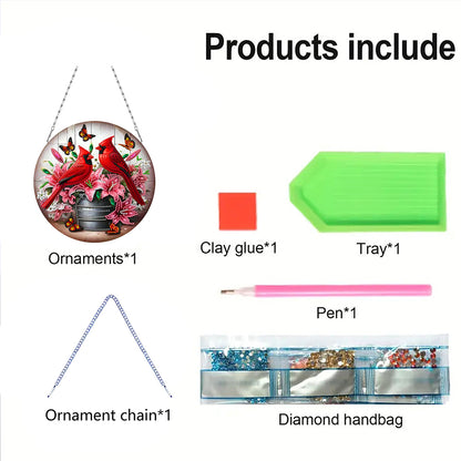2D Flat DIY Diamond Art Pendant Diamond Painting Set Home Wall Decoration Crafts
