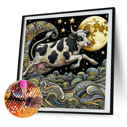 Dream Cow - Full Round Drill Diamond Painting 40*40CM