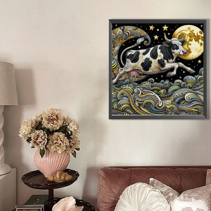 Dream Cow - Full Round Drill Diamond Painting 40*40CM