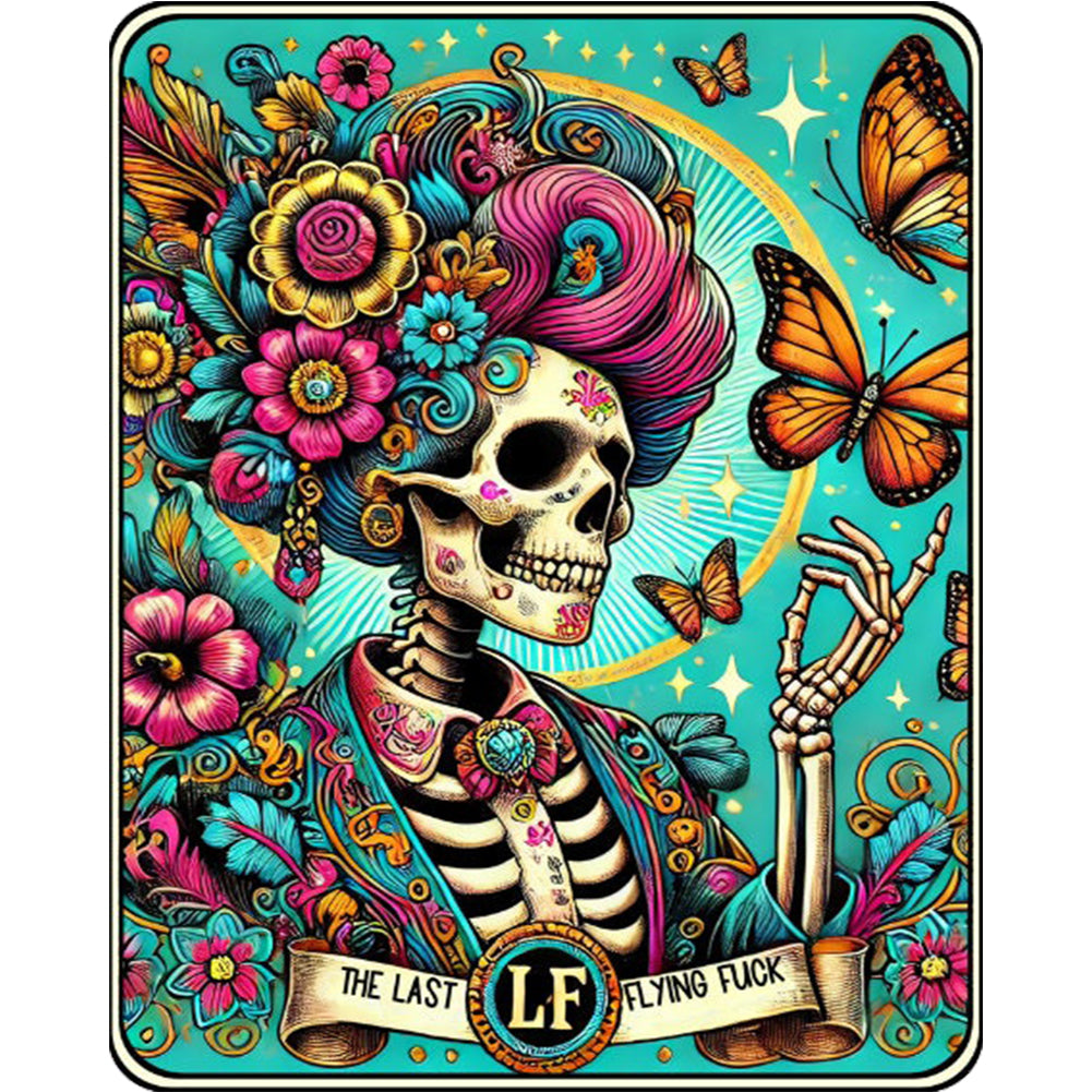 Skull - Full Round Drill Diamond Painting 40*50CM