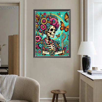 Skull - Full Round Drill Diamond Painting 40*50CM