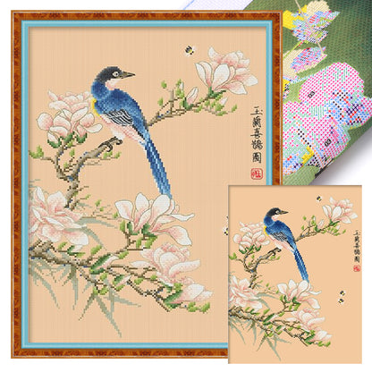 Announcement Picture - 11CT Stamped Cross Stitch 37*49CM (Spring)