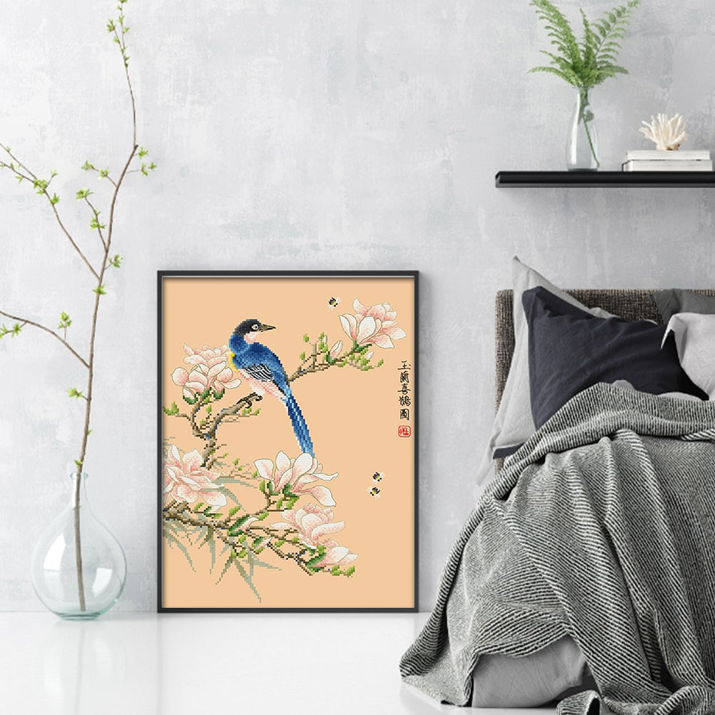 Announcement Picture - 11CT Stamped Cross Stitch 37*49CM (Spring)