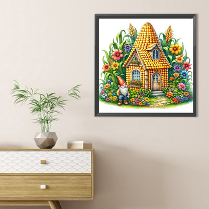 Corn House - Full Round Drill Diamond Painting 40*40CM