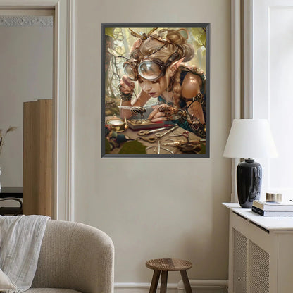 Mechanical Girl - Full Square Drill Diamond Painting 40*50CM