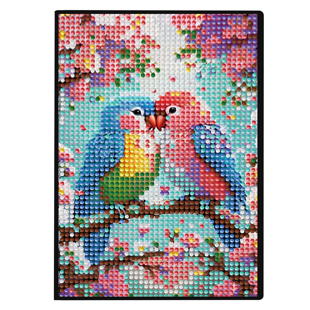 5D DIY Diamond Art Painting Notebook Kit Crystal Notepad Sketchbook for Birthday