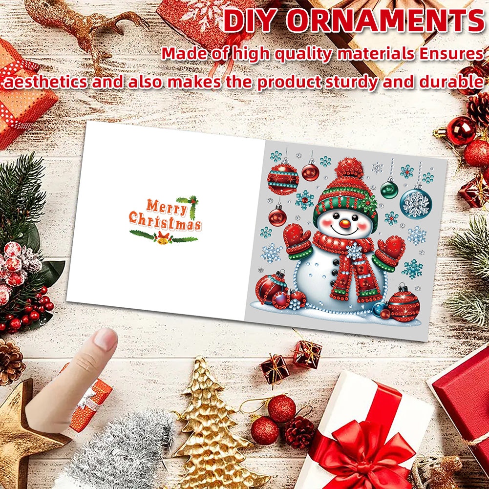 6PCS DIY Diamond Art Greeting Cards Xmas Designs Diamond Art Handmade Cards