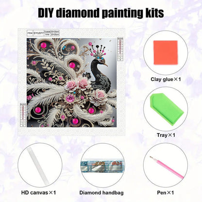 Peacock - Special Shaped Drill Diamond Painting 30*30CM