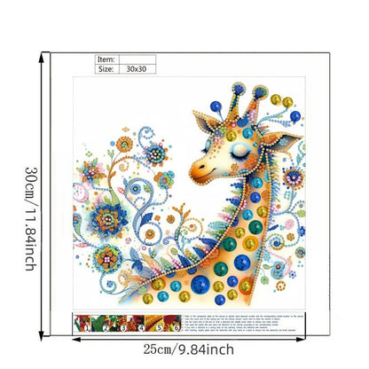 Giraffe - Special Shaped Drill Diamond Painting 30*30CM