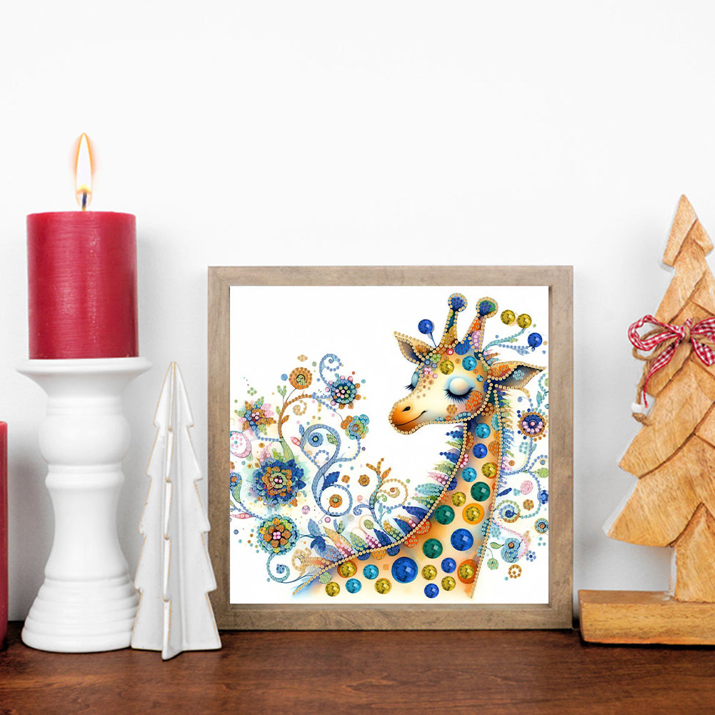 Giraffe - Special Shaped Drill Diamond Painting 30*30CM