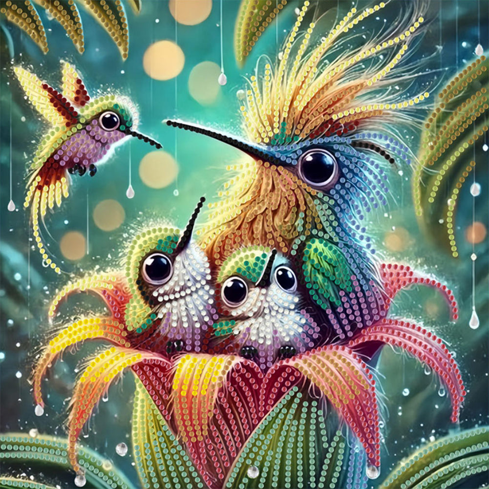 Hummingbird - Special Shaped Drill Diamond Painting 30*30CM
