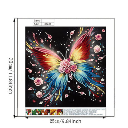Butterfly - Special Shaped Drill Diamond Painting 30*30CM