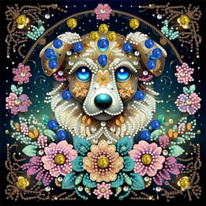 Dog - Special Shaped Drill Diamond Painting 30*30CM