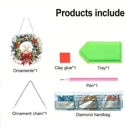 2D Flat DIY Acrylic Rhinestone Diamond Art Window Pendants Special Shape Crafts