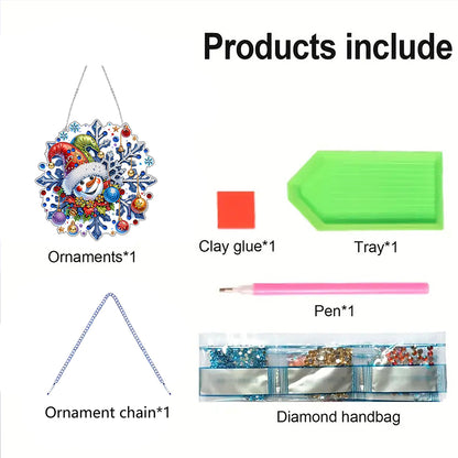 2D Flat DIY Acrylic Rhinestone Diamond Art Window Pendants Special Shape Crafts
