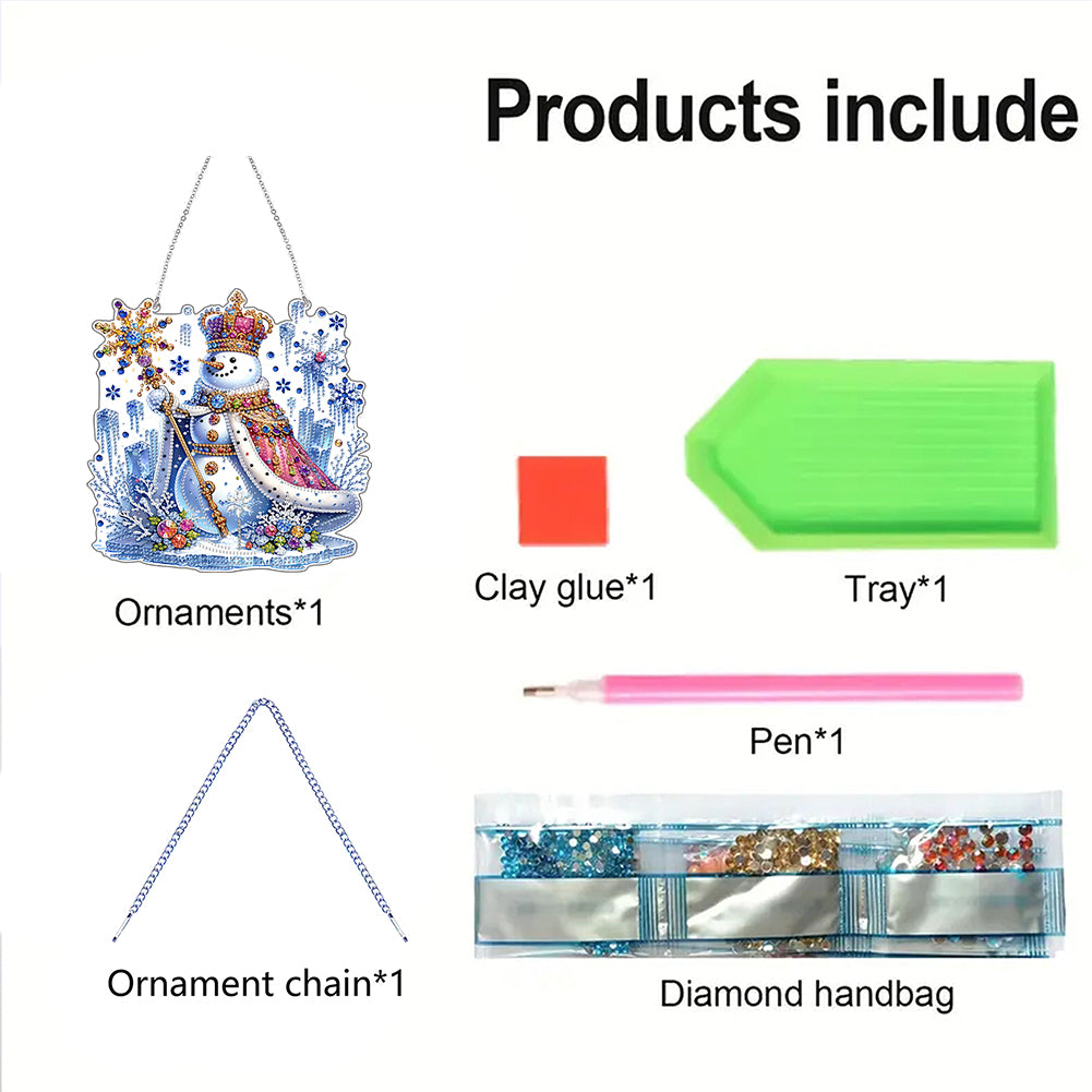 2D Flat DIY Acrylic Rhinestone Diamond Art Window Pendants Special Shape Crafts