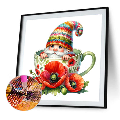 Cup Gnome - Full Round Drill Diamond Painting 40*40CM